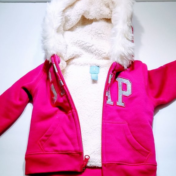 GAP Other - GAP Pink Fur Hoodie